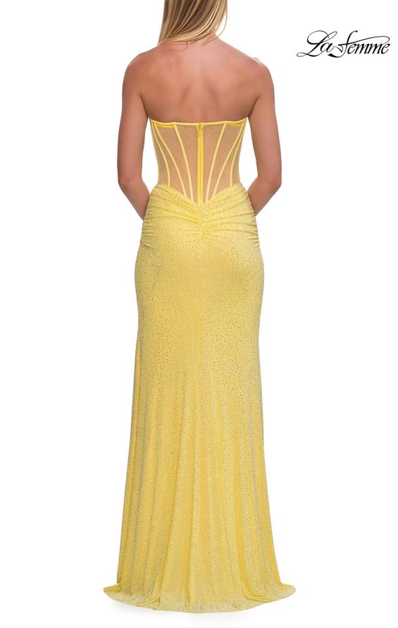 La Femme 33354 - Rhinestone Studded Sweetheart Gown