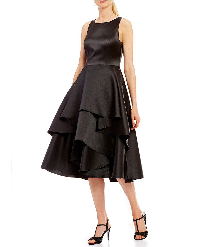 adrianna papell sleeveless tea length dress black Adrianna papell sleeveless tea length dress + FREE SHIPPING