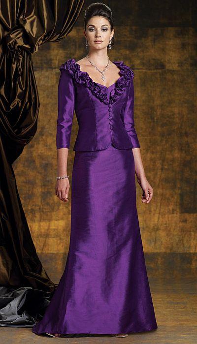 Boutique by Mon Cheri - 112955 Long Dress In Purple