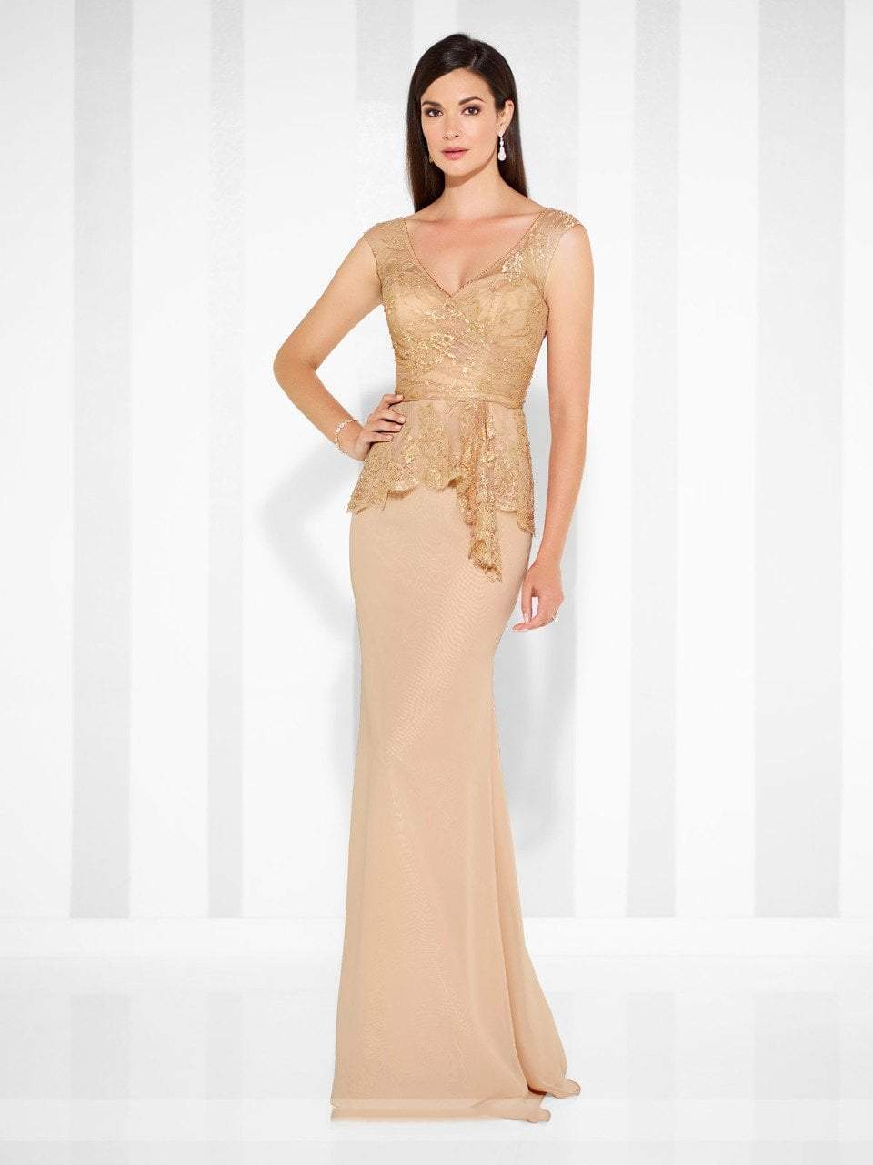 Cameron Blake - 117618 Fit And Flare Gown in Yellow