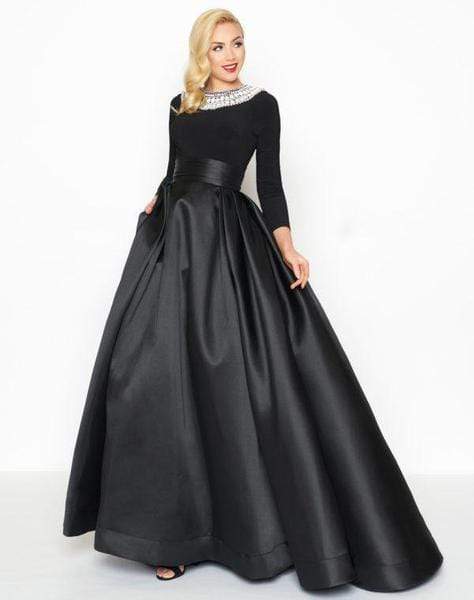 Mac Duggal - Embellished Long Sleeves Ballgown 12093R CCSALE