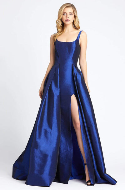 Mac Duggal Evening - 12225D Sleeveless Ballgown With High slit In Blue