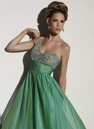 Studio 17 - 12437 One Shoulder Bejeweled Empire Dress Special Occasion Dress