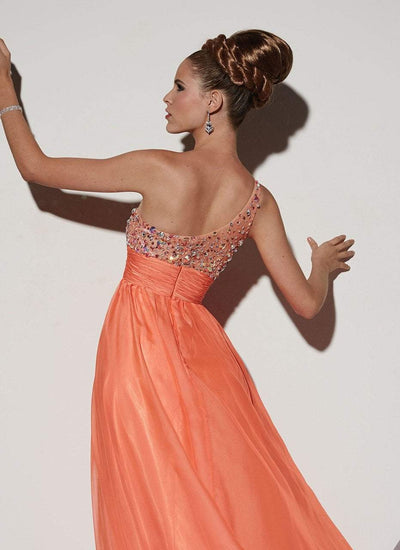 Studio 17 - 12437 One Shoulder Bejeweled Empire Dress Special Occasion Dress