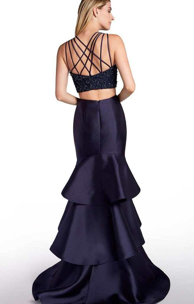 Alyce Paris 1296 - Two-Piece Beaded Tiered Gown