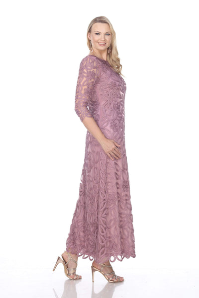 Soulmates - 1616 SOUTACHE EMBROIDERED LACE EVENING GOWN DRESS Mother of the Bride Dresses