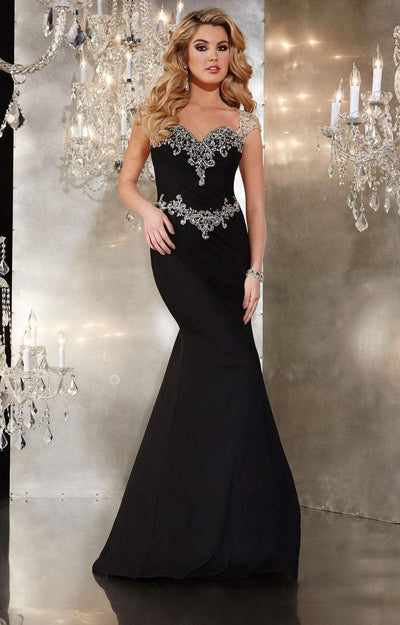 Panoply - 14670 Elegant Bedazzled Sweetheart Stretch Net Dress Special Occasion Dress