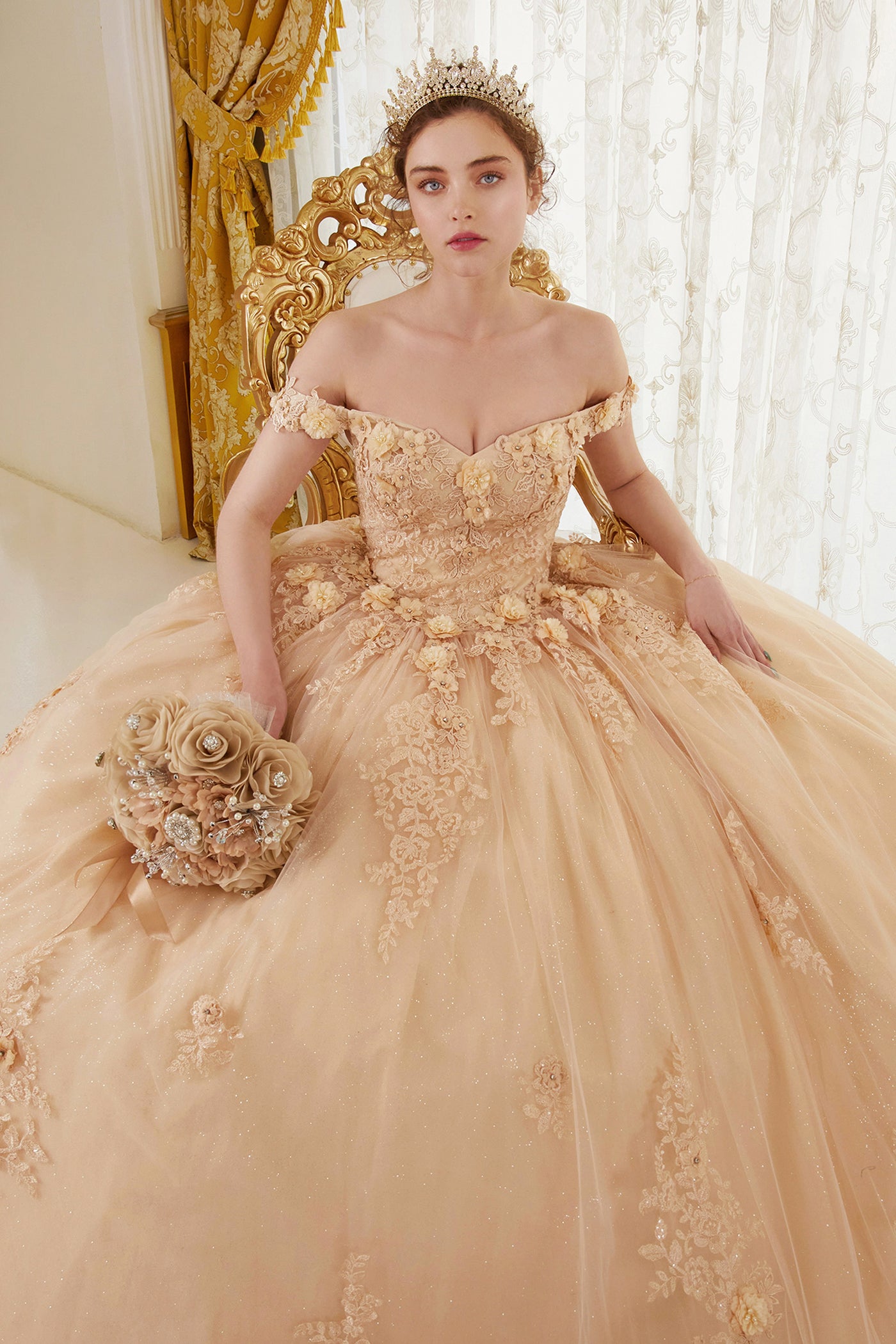 Ladivine 15702 - Floral Ballgown