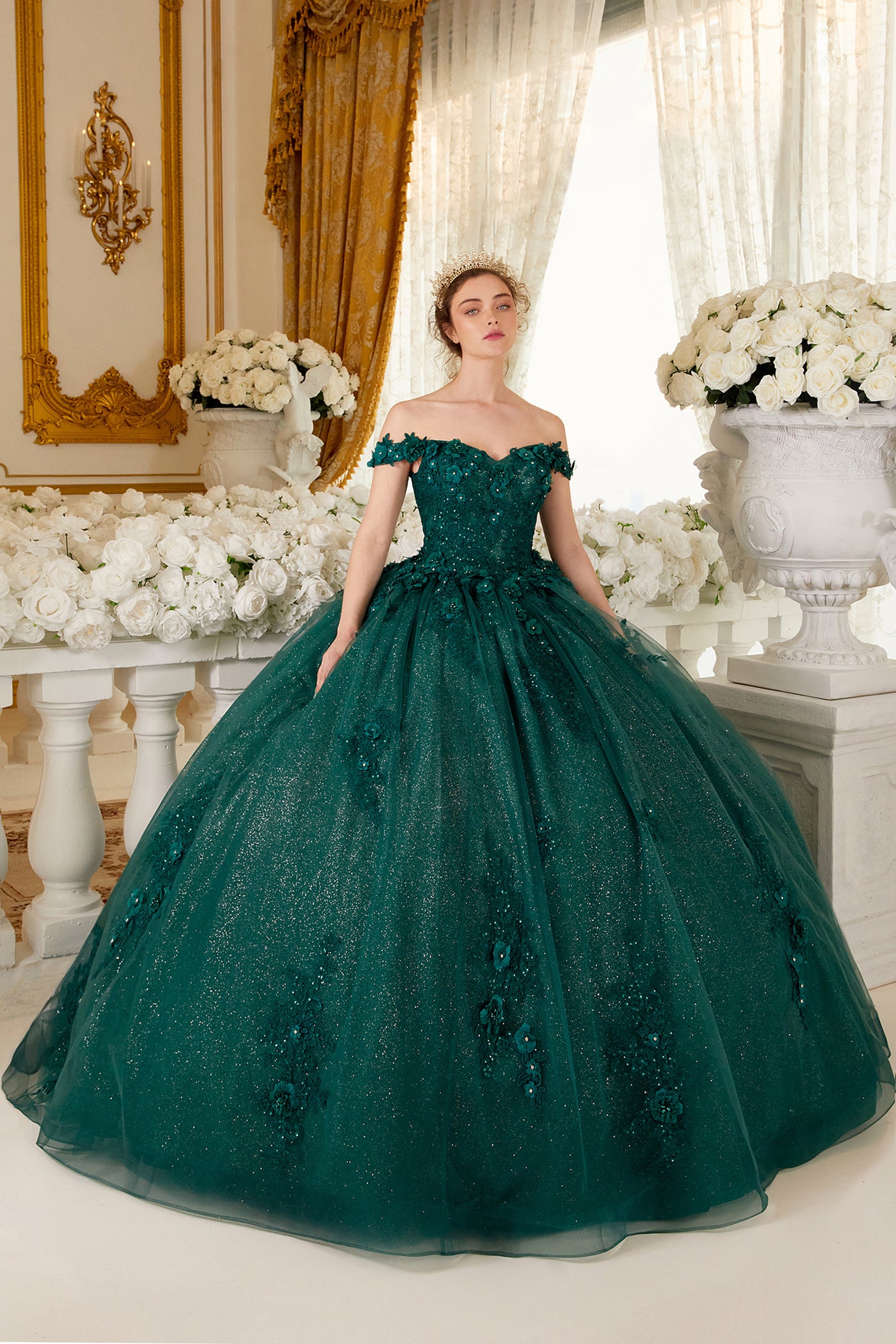 Ladivine 15702 - Floral Ballgown