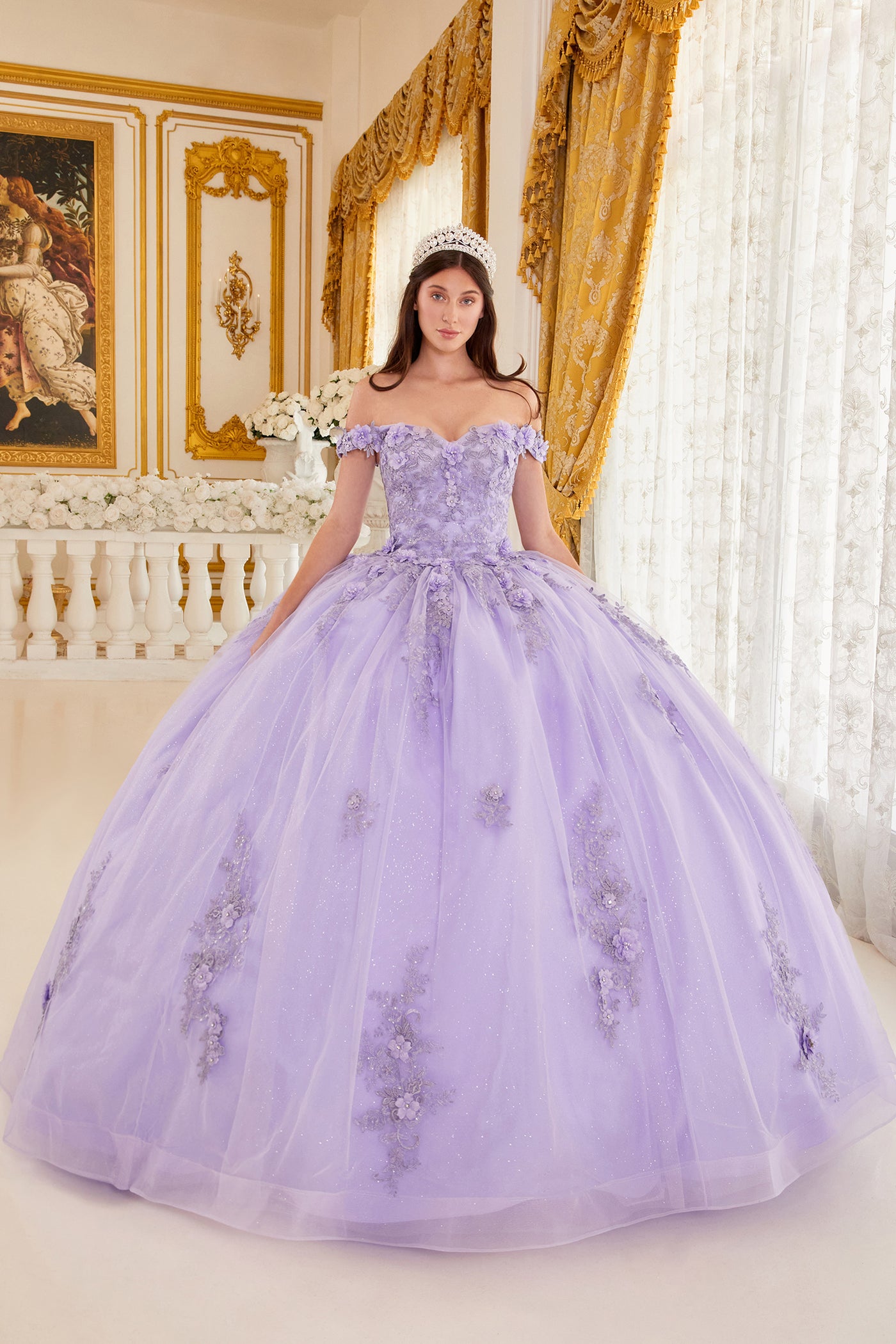 Ladivine 15702 - Floral Ballgown