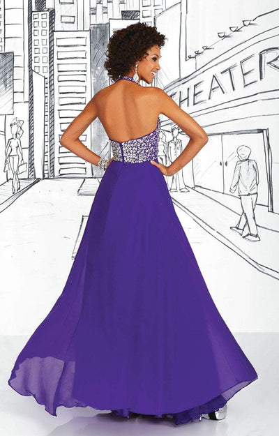 Tiffany Designs - 16026 Beaded Haltered Silky Chiffon Gown Special Occasion Dress