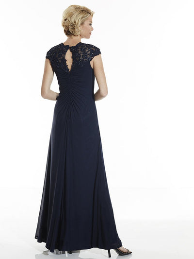 Christina Wu Elegance - 17757 Corded Lace Knotted Bodice A-Line Gown Special Occasion Dress