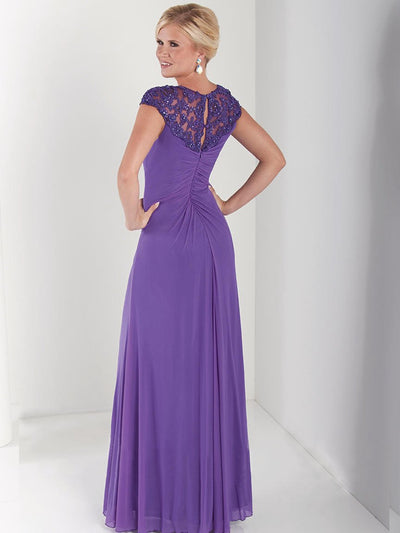 Christina Wu Elegance - 17757 Corded Lace Knotted Bodice A-Line Gown Special Occasion Dress