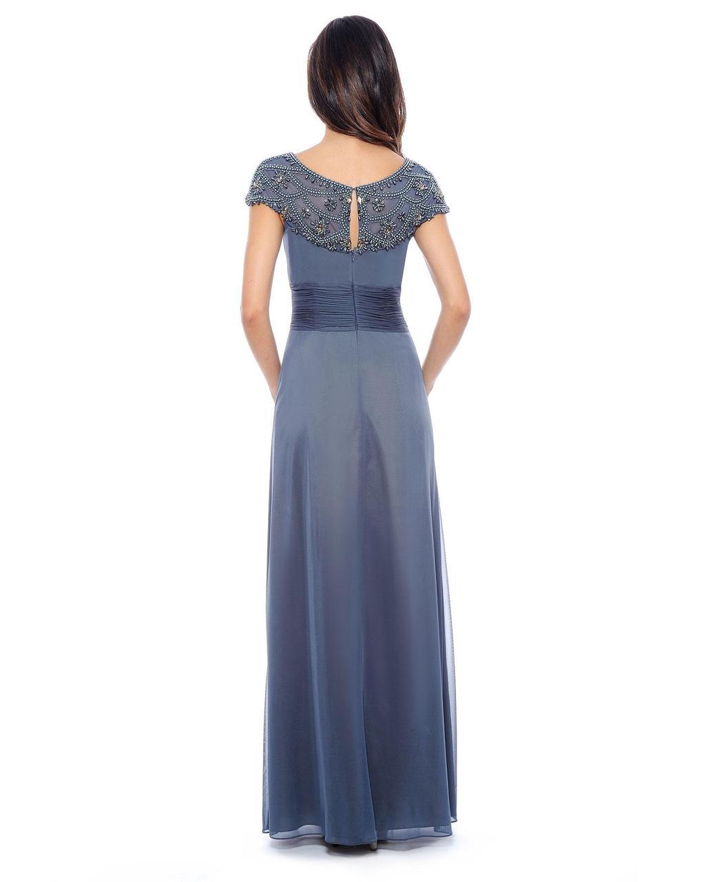 Decode 1.8 - Embellished Ruched Gown 182752SM in Gray