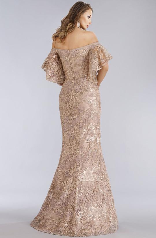 Feriani Couture - 18966SC Sequined Lace Off-Shoulder Mermaid Dress