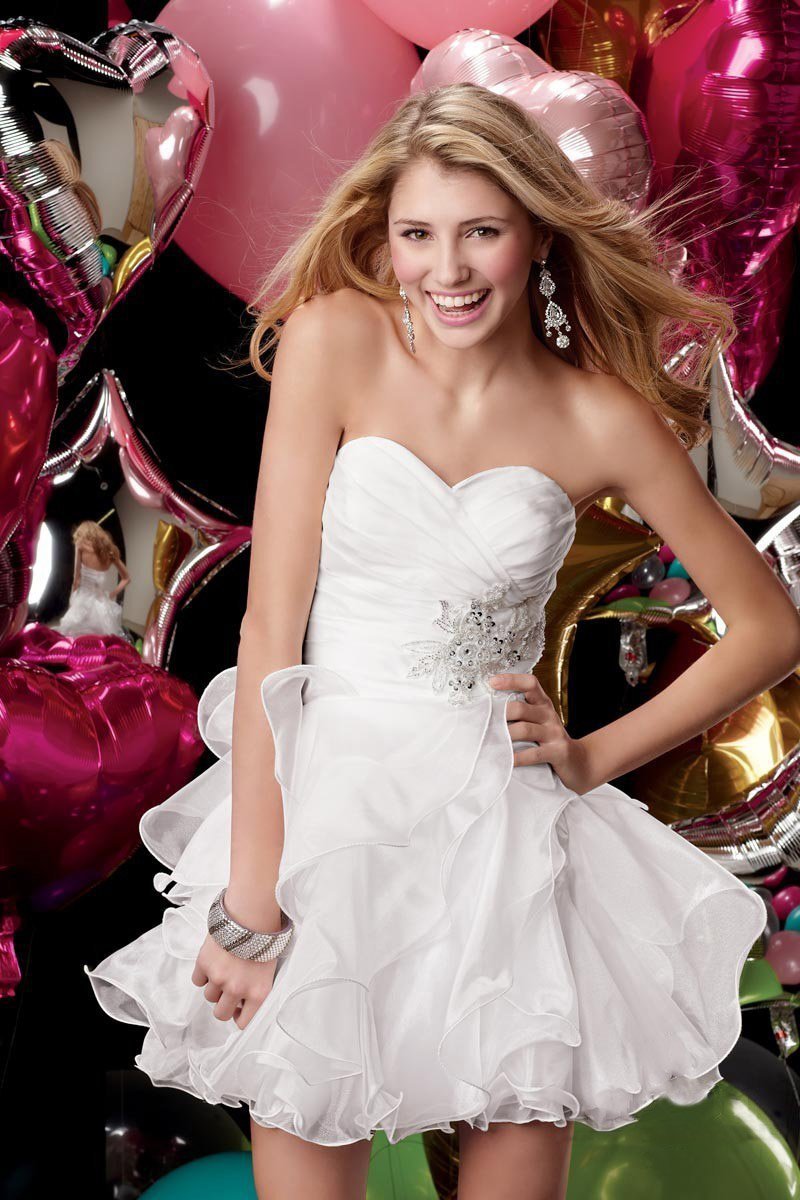 Alyce Paris Homecoming - 3545 Dress in White