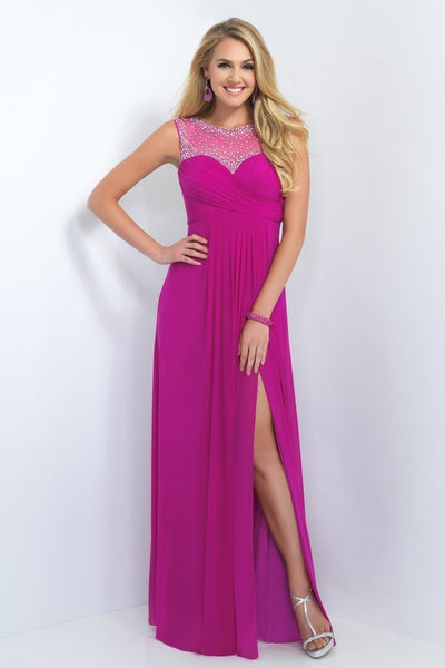 Blush by Alexia Designs - 11096 Crystal Embellished Sweetheart Gown Special Occasion Dress 0 / Magenta
