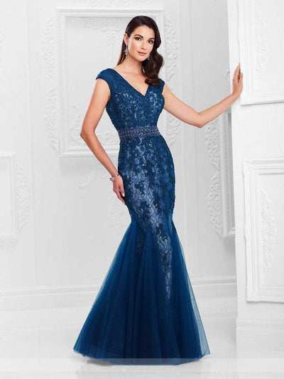 Montage by Mon Cheri - 117907 Trumpet Gown in Blue