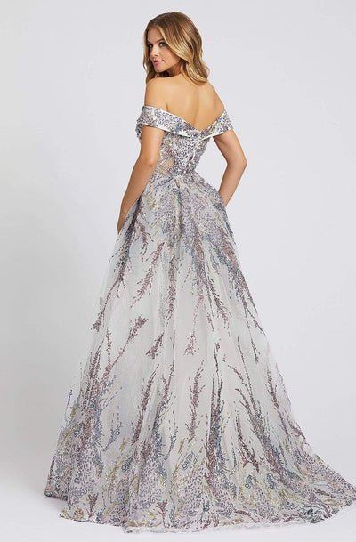 Mac Duggal Evening - 20174D Embellished Deep Off-Shoulder Ballgown Evening Dresses