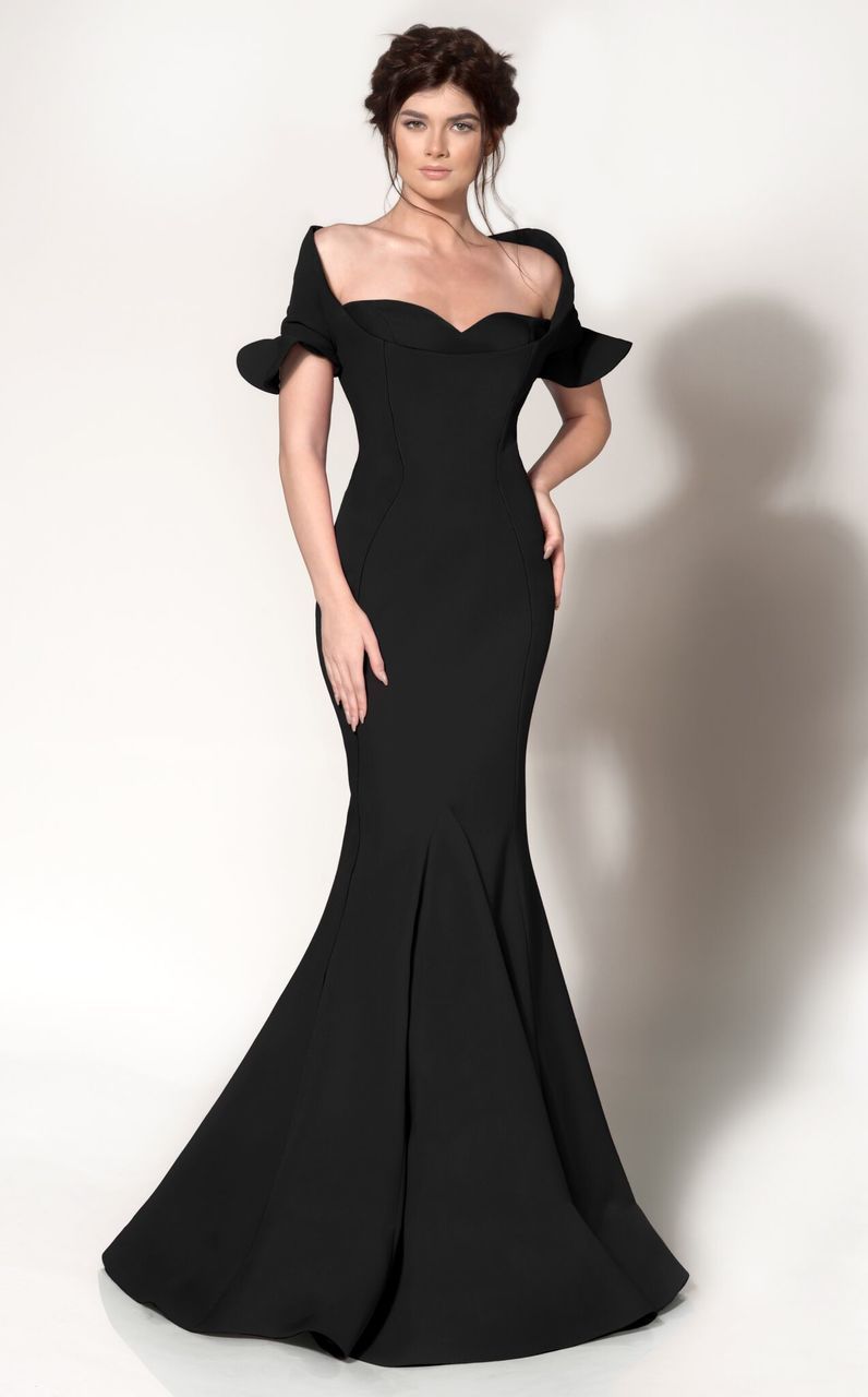 MNM COUTURE - Sweetheart Mermaid Evening Dress 2144A In Black