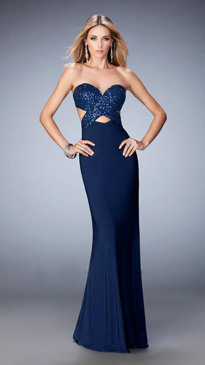 La Femme - 22150 Prom Dress in Blue