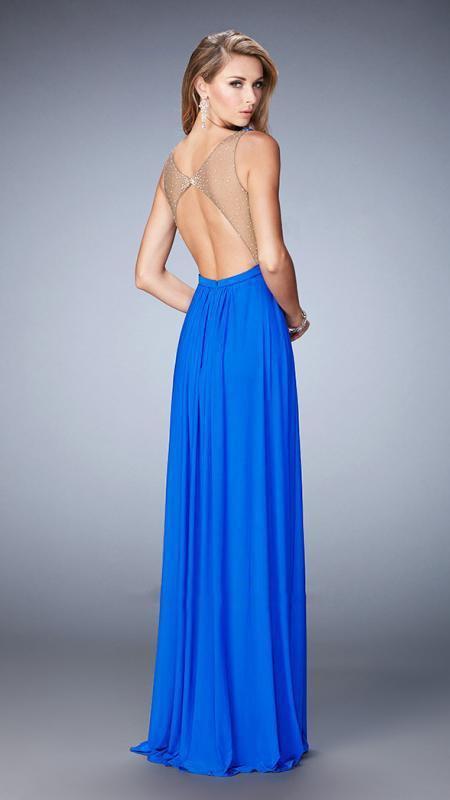 La Femme - Prom Dress 22238 in Blue