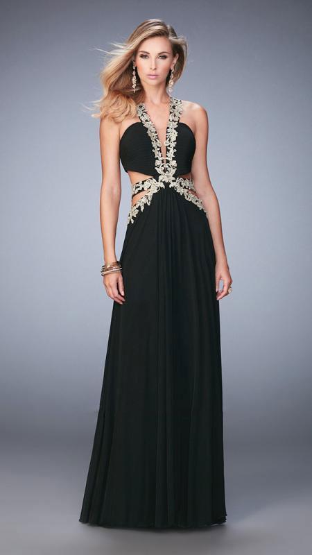 La Femme - Prom Dress 22252, Black