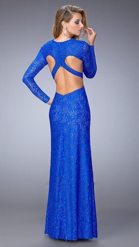 La Femme - Prom Dress 22289 in Electric Blue