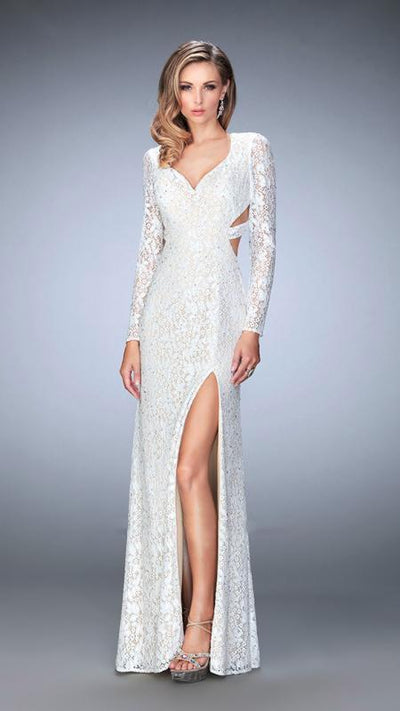 La Femme - Prom Dress 22289 in White