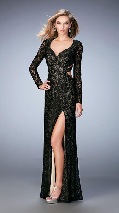 La Femme - Prom Dress 22289 in Black
