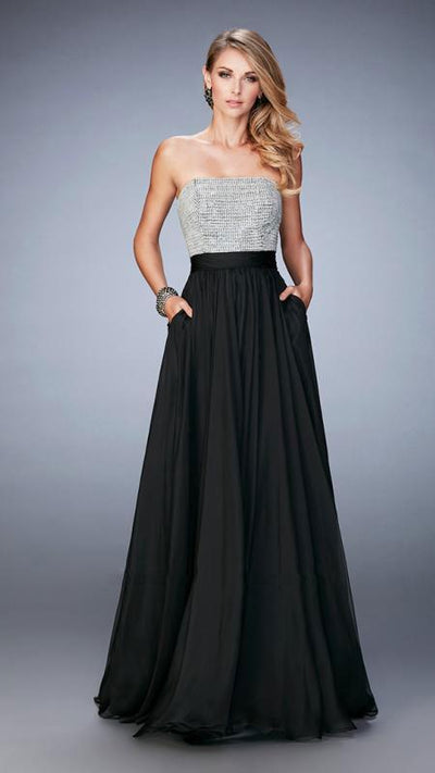 La Femme - Prom Dress 22318, Black