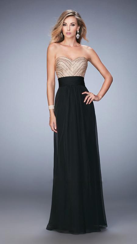 La Femme - Prom Dress 22359 in Black