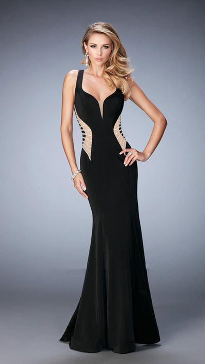 La Femme - Prom Dress 22742 in Black