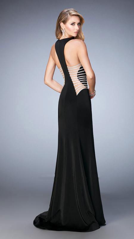 La Femme - Prom Dress 22742 in Black