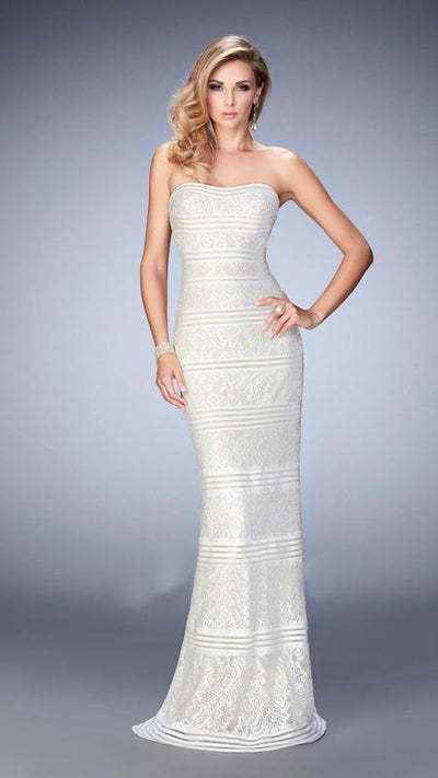 La Femme - Prom Dress 22841, White