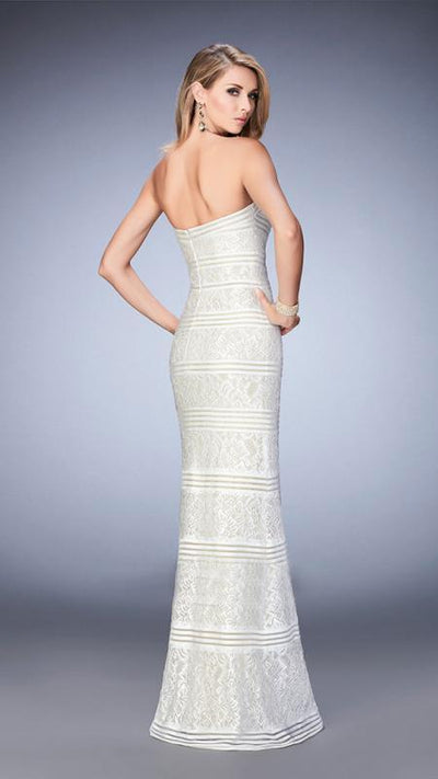 La Femme - Prom Dress 22841, White