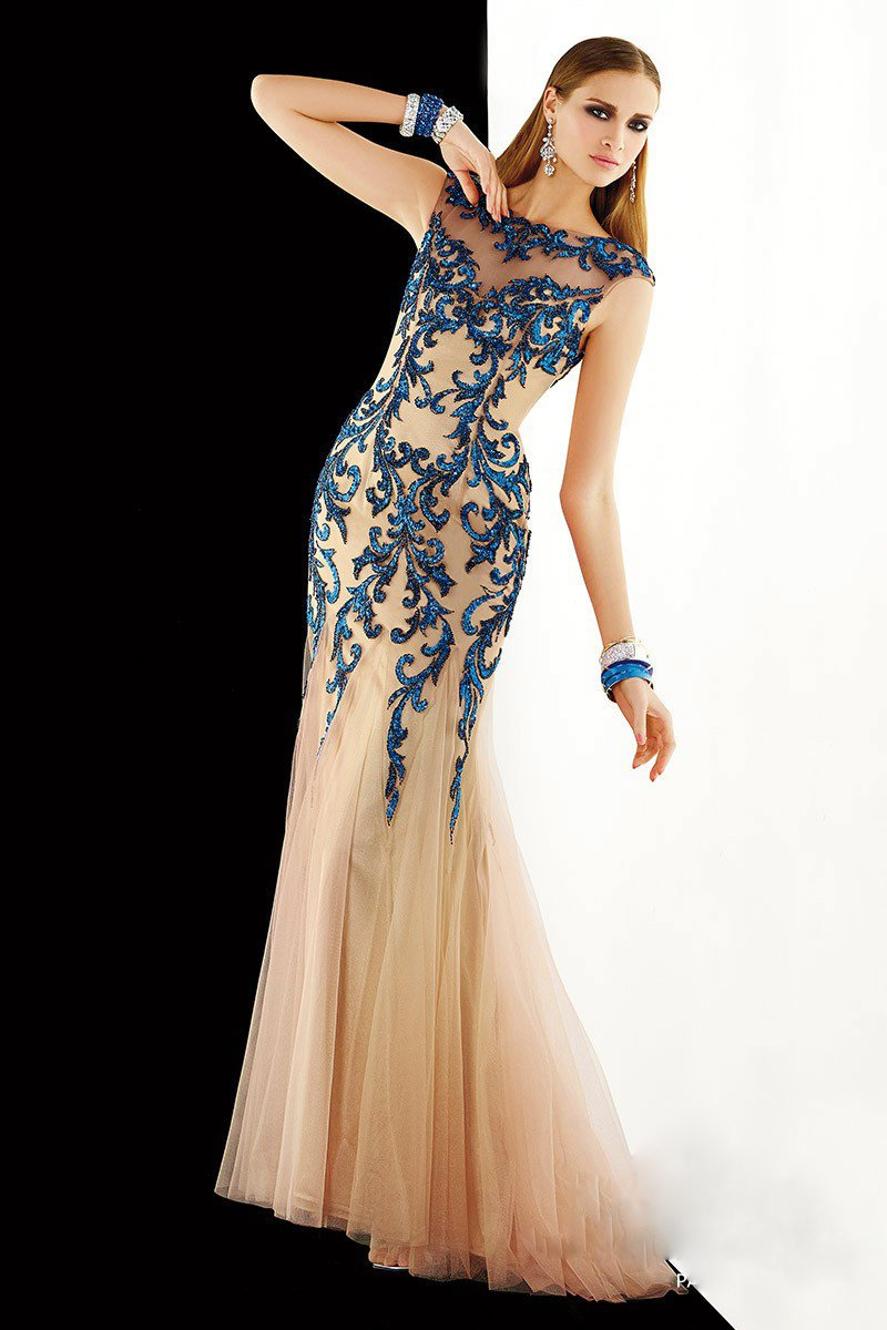 Alyce Paris Claudine - 2381 Dress in Tan Royal
