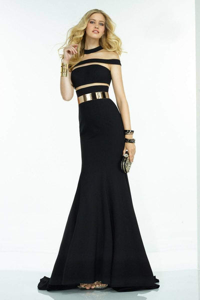 Alyce Paris Claudine - 2526 Long Dress In Black Gold