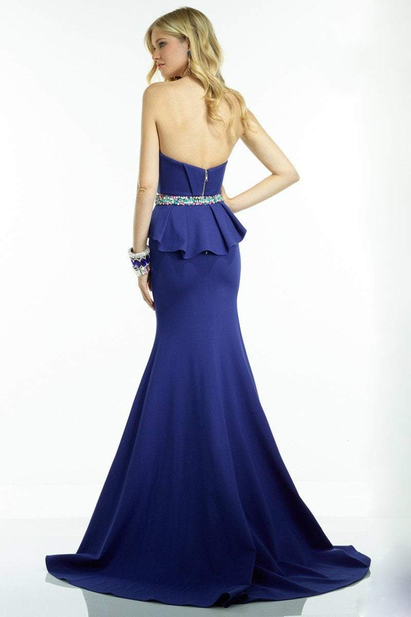 Alyce Paris Claudine - 2554 Dress in Royal Multi-Color-Blue