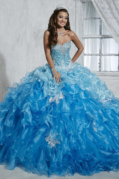 Quinceanera Collection - 26785SC Strapless Ombre Ballgown