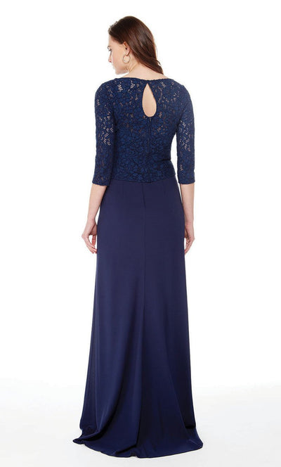 Alyce Paris - 27017 Quarter Length Sleeve Lace Sheath Dress Special Occasion Dress