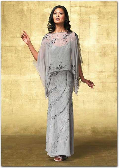 Alyce Paris Mother Of The Bride - 29088 Elegant Dress In Mercury