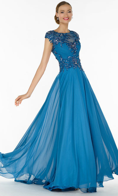 Alyce Paris - Mother Of The Bride Dress 29627 - 1 pc Rosewood in Size 14 Available CCSALE 18 / Blue Coral