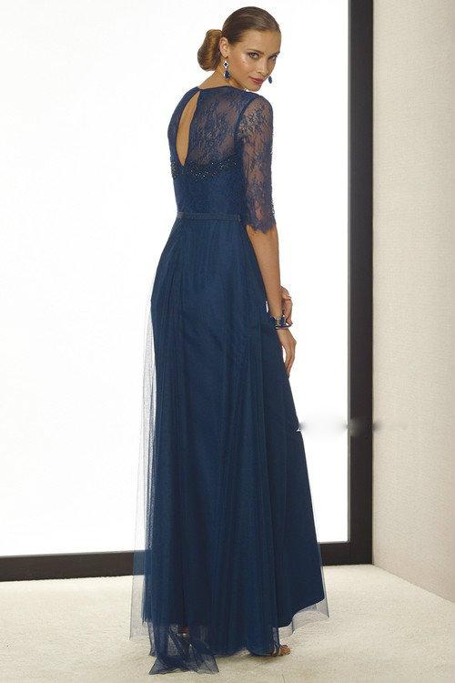 ALYCE PARIS MOTHER OF THE BRIDE - 29704 EVENING DRESS IN NAVY