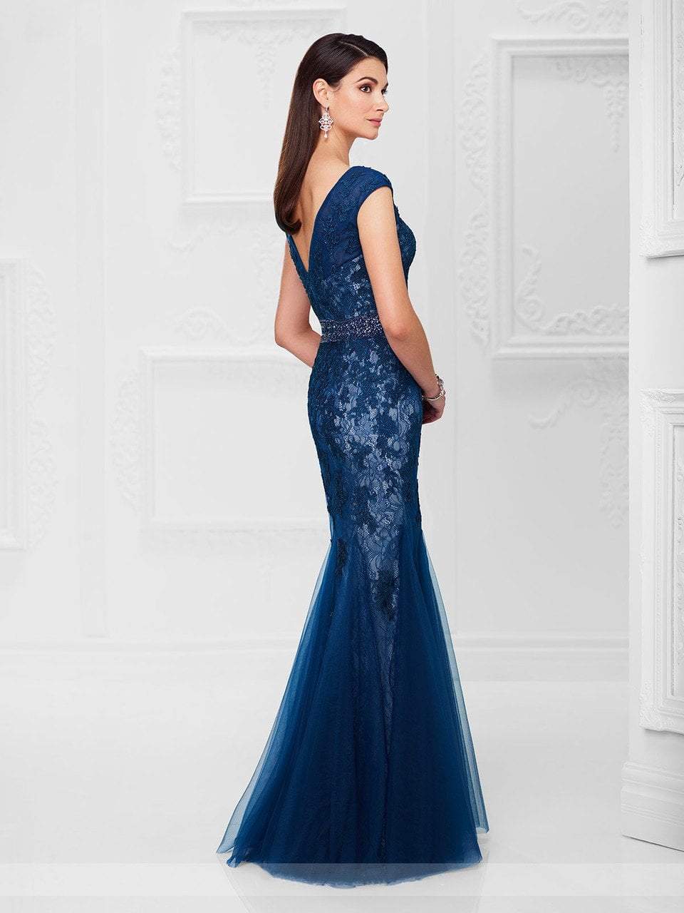 Montage by Mon Cheri - 117907 Trumpet Gown in Blue