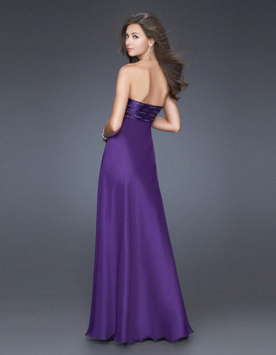 La Femme - 15935 Elegant Embellished Straight Across A-Line Dress Special Occasion Dress