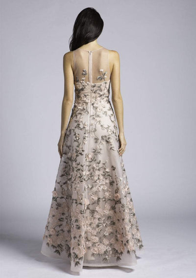 Lara Dresses - 33629 Lovely Floral Embellished A-line Gown In Floral