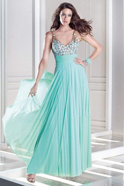 Alyce Paris B'Dazzle - 35697 Dress in Water-Green