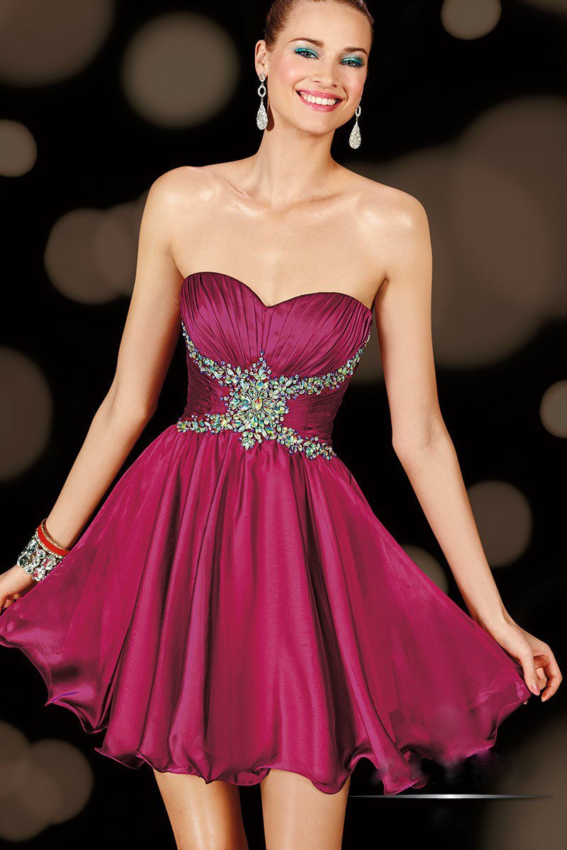 Alyce Paris Homecoming - 3606 Dress in Raspberry