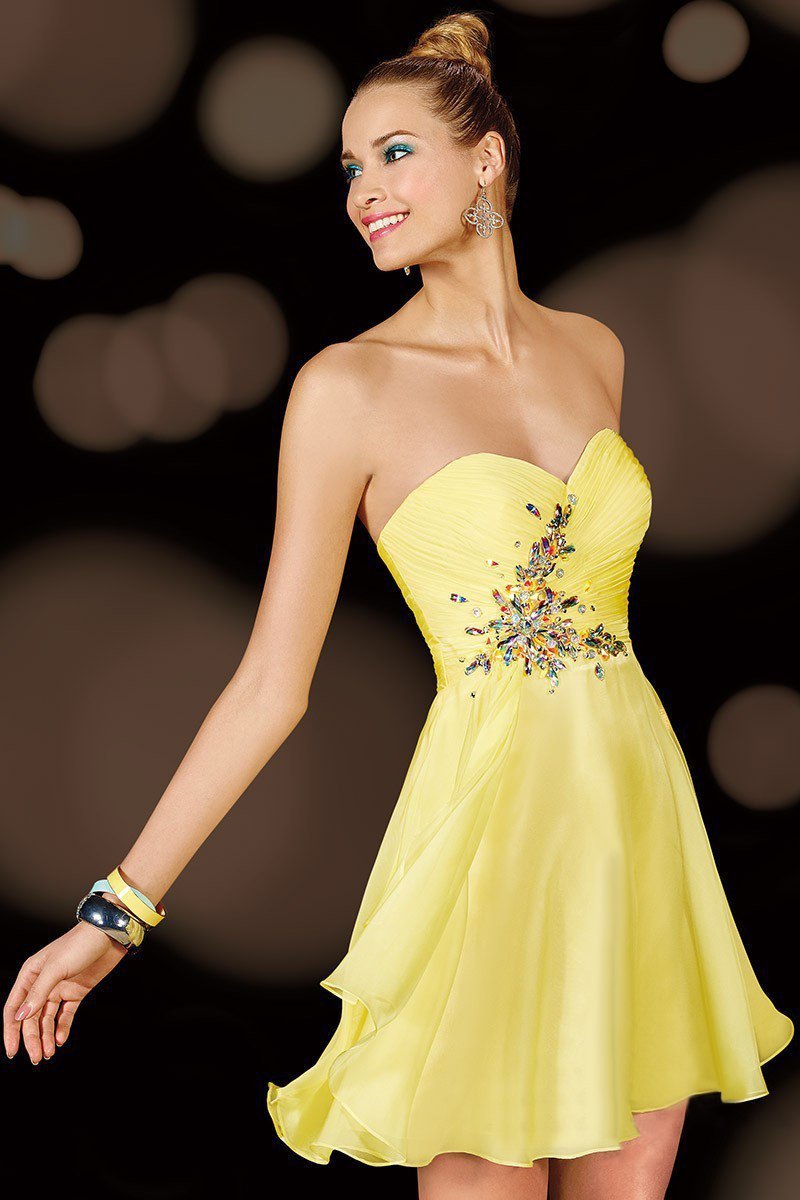 Alyce Paris Homecoming - 3632 Dress in Yellow